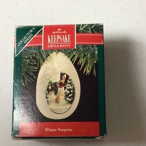 Hallmark Collectible 1990 “Winter Surprise” Ornament - Like New - In Box